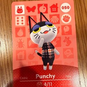 Punchy - Animal Crossing amiibo Card